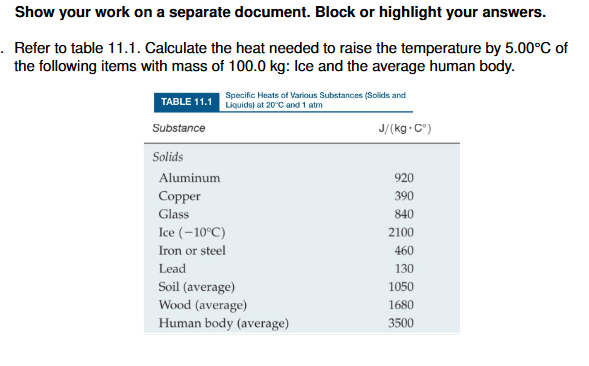 Show your work on a separate document. Block or