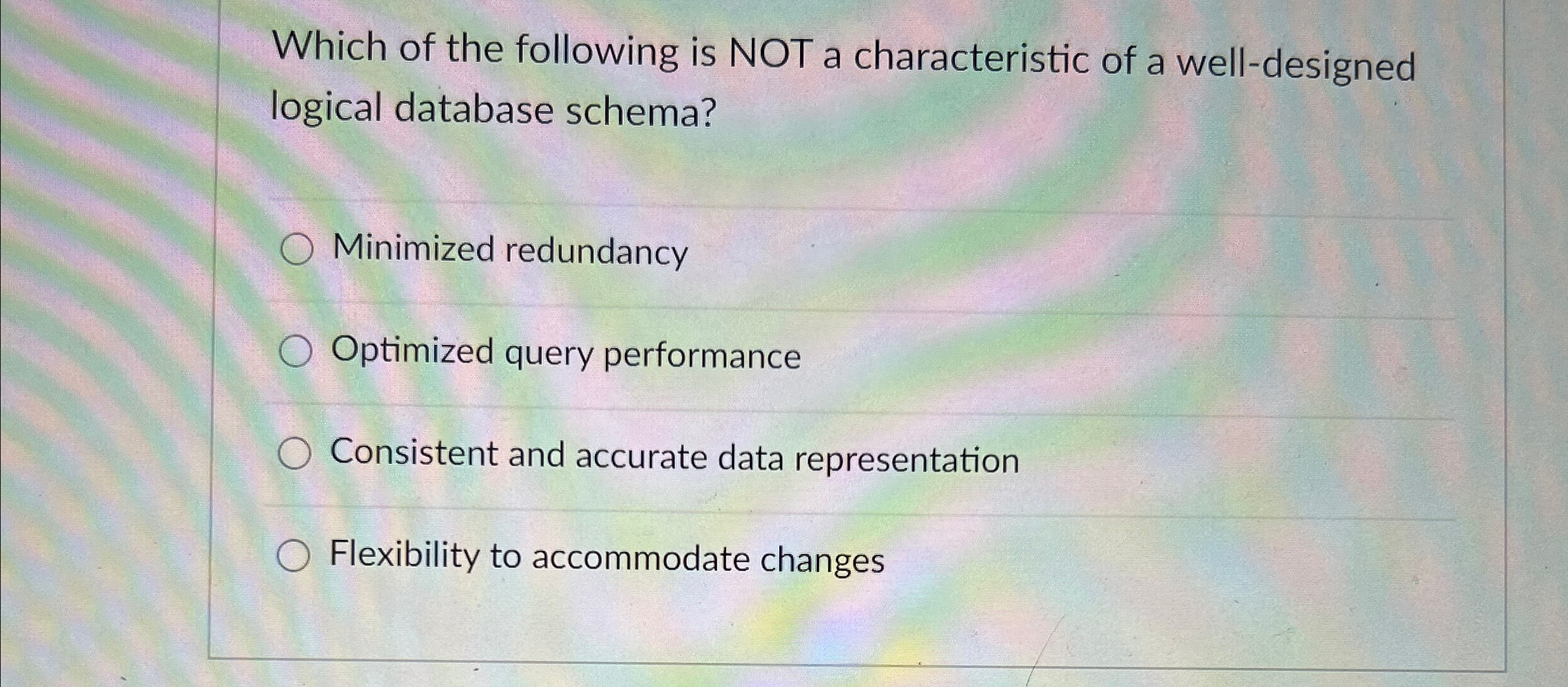 Which of the following is NOT a characteristic of