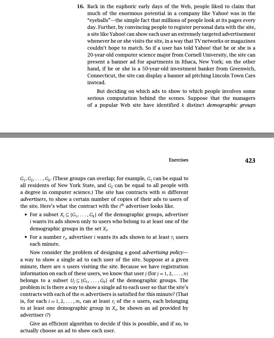 Question: Please give the correct algorithm (