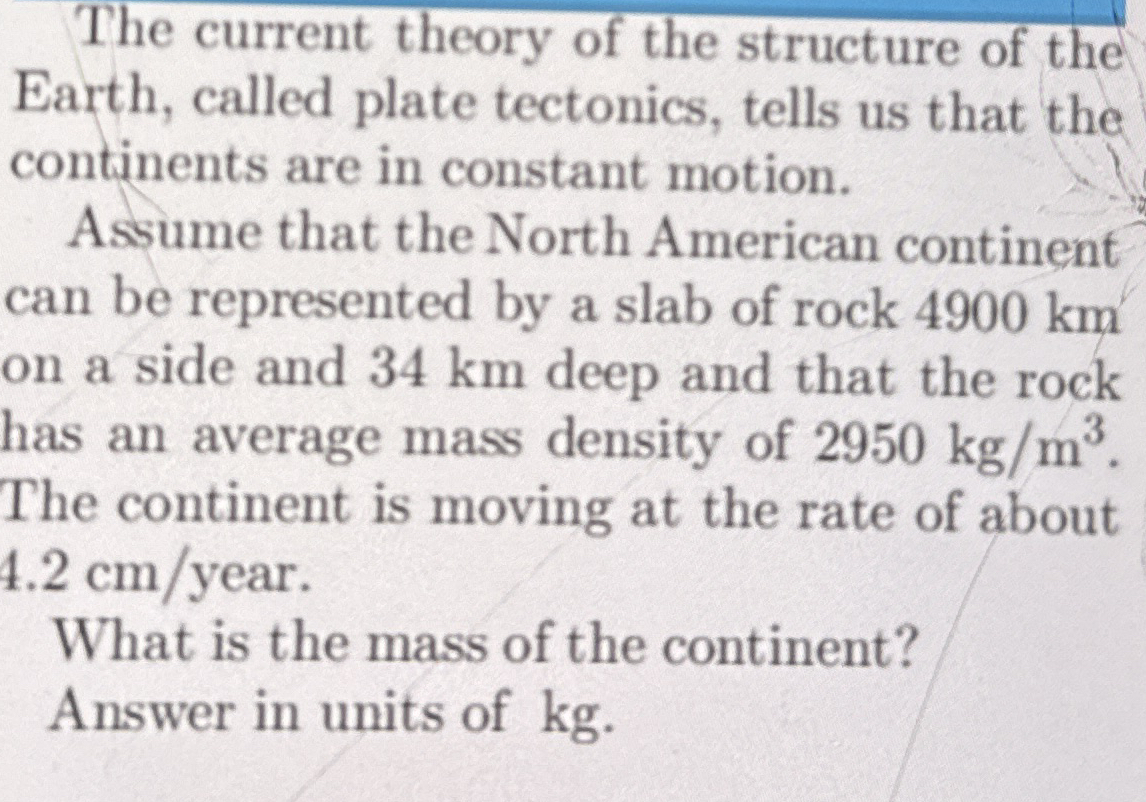 The current theory of the structure of the Earth,