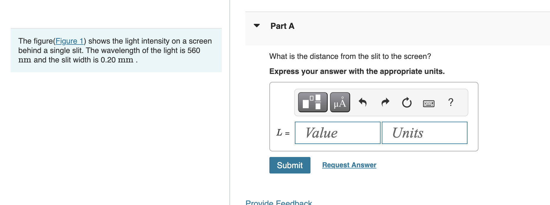 The figure ( Figure 1 ) shows the light intensity