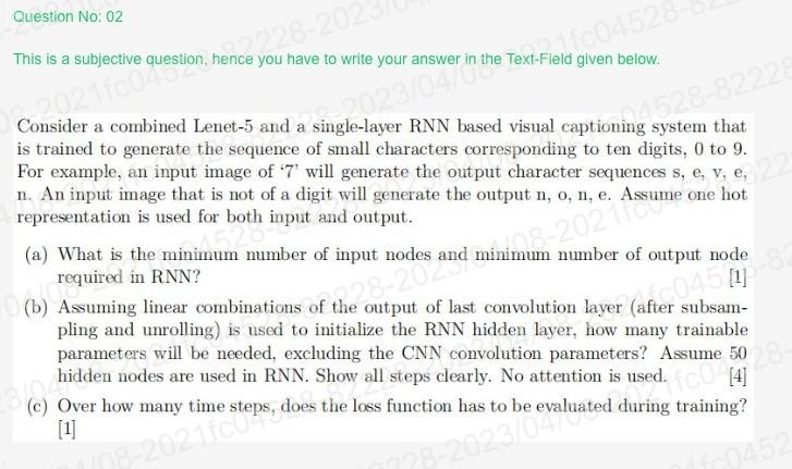 Question in computer scienceee Question No: 0 2