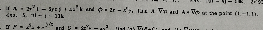 If A = 2 x 2 i - 3 y z j + x z 2 k and = 2 z - x