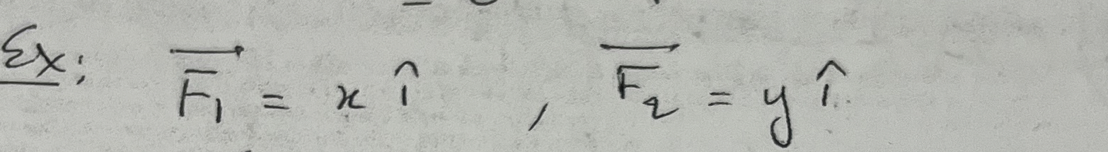 Ex: vec ( F 1 ) = xhat ( ) , vec ( F 2 ) = yhat (