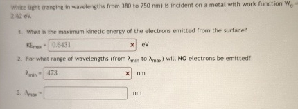 White light ( ranging in wavelengths from 3 8 0