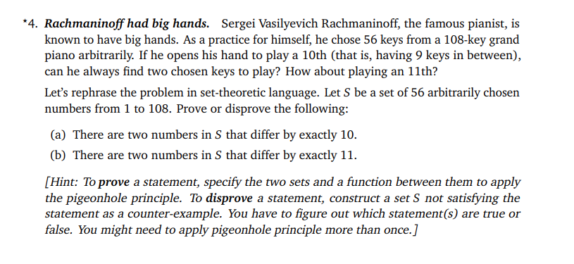 Question in computer scienceee * 4 . Rachmaninoff