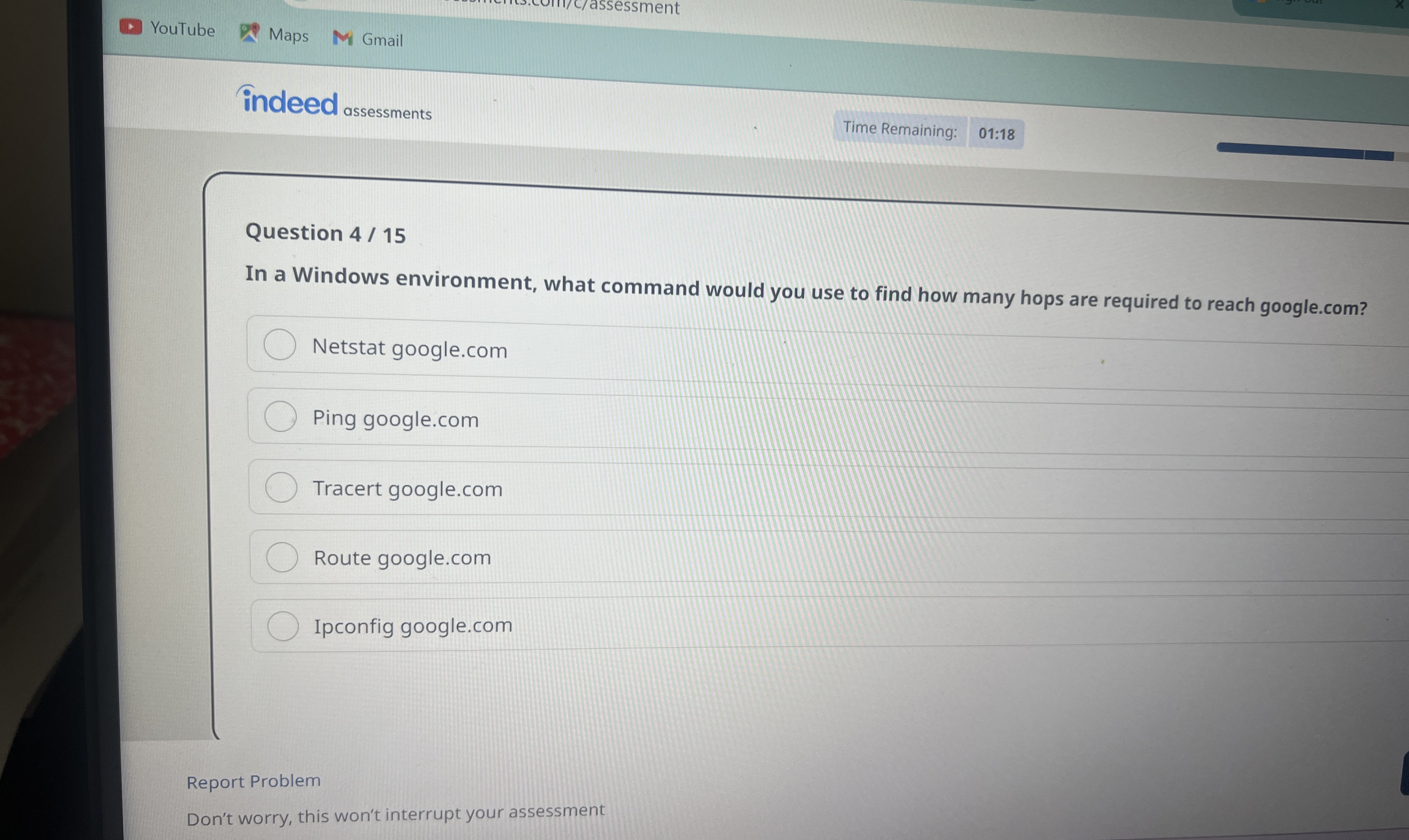 YouTube Maps Gmail indeed ossessments Time