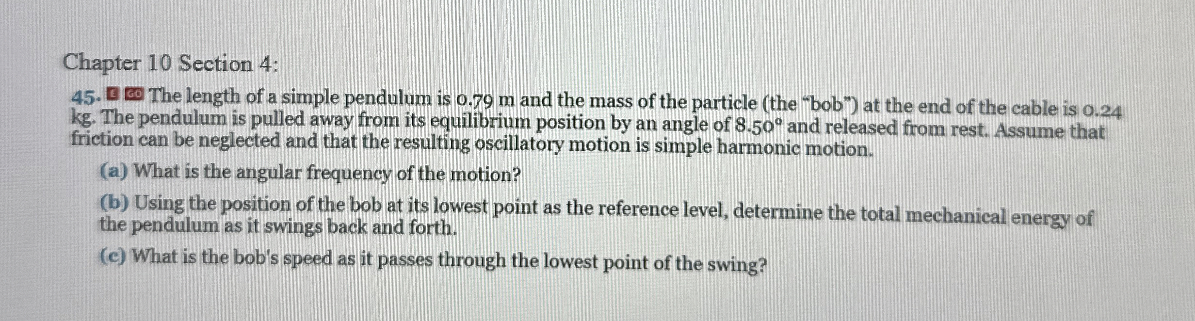 Chapter 1 0 Section 4 : 4 5 . B . The length of a