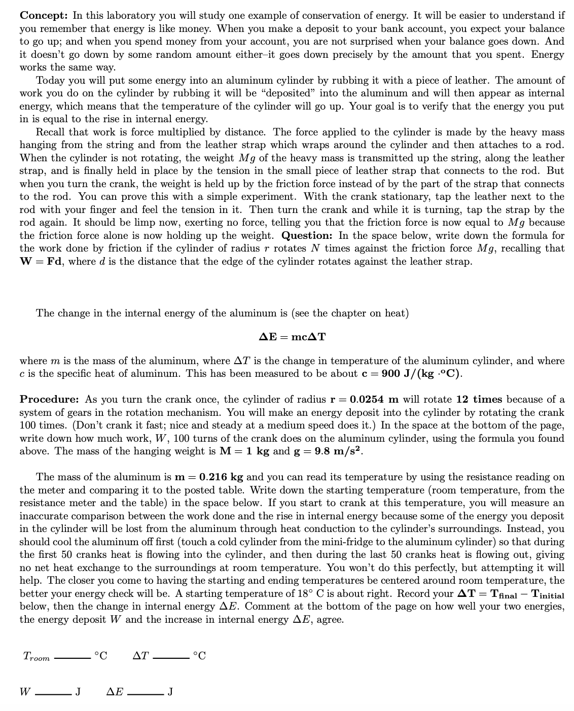 Concept: In this laboratory you will study one