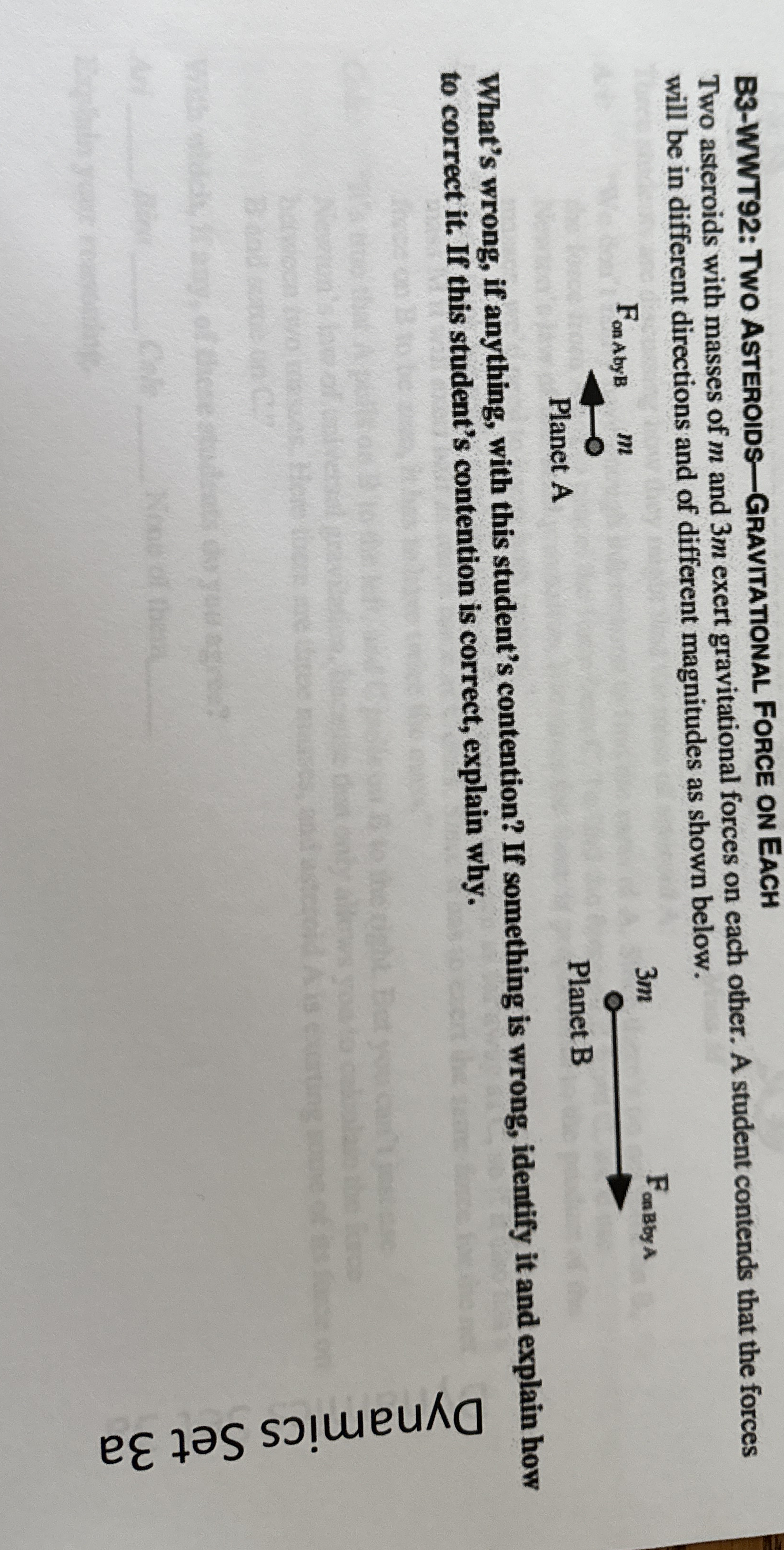 B 3 - WWT 9 2 : TwO ASTEROIDS - GRAVITATIONAL