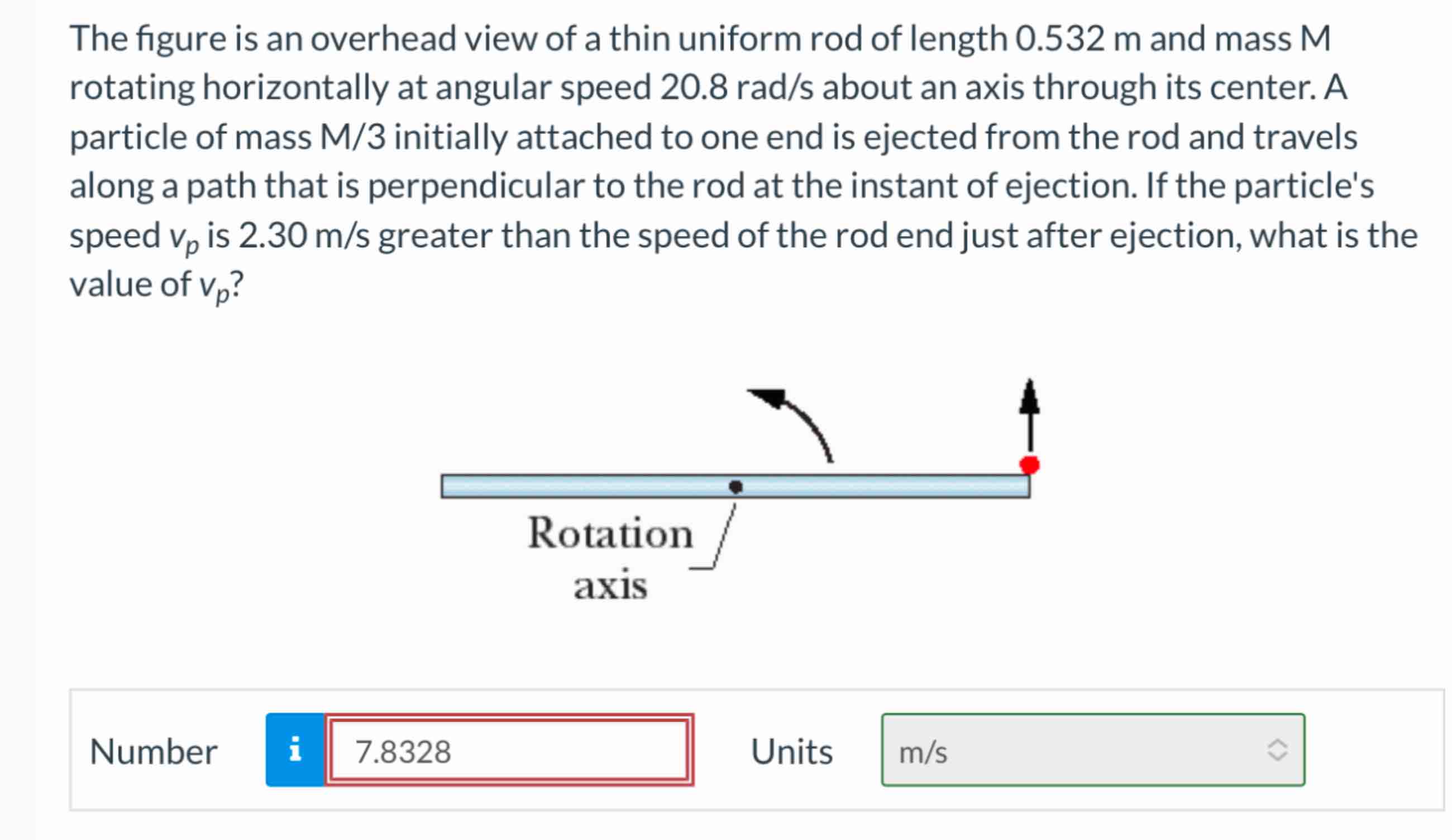 The figure is an overhead view of a thin uniform