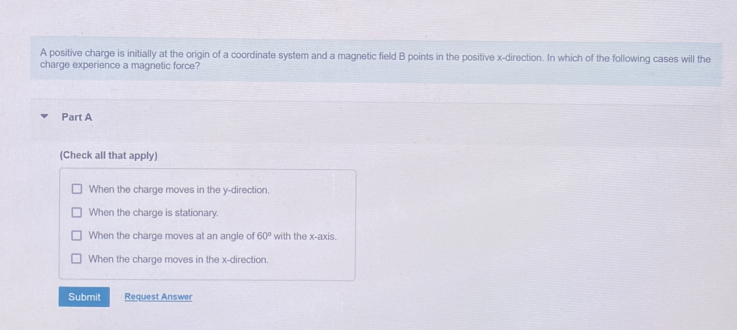 A positive charge is initially at the origin of a