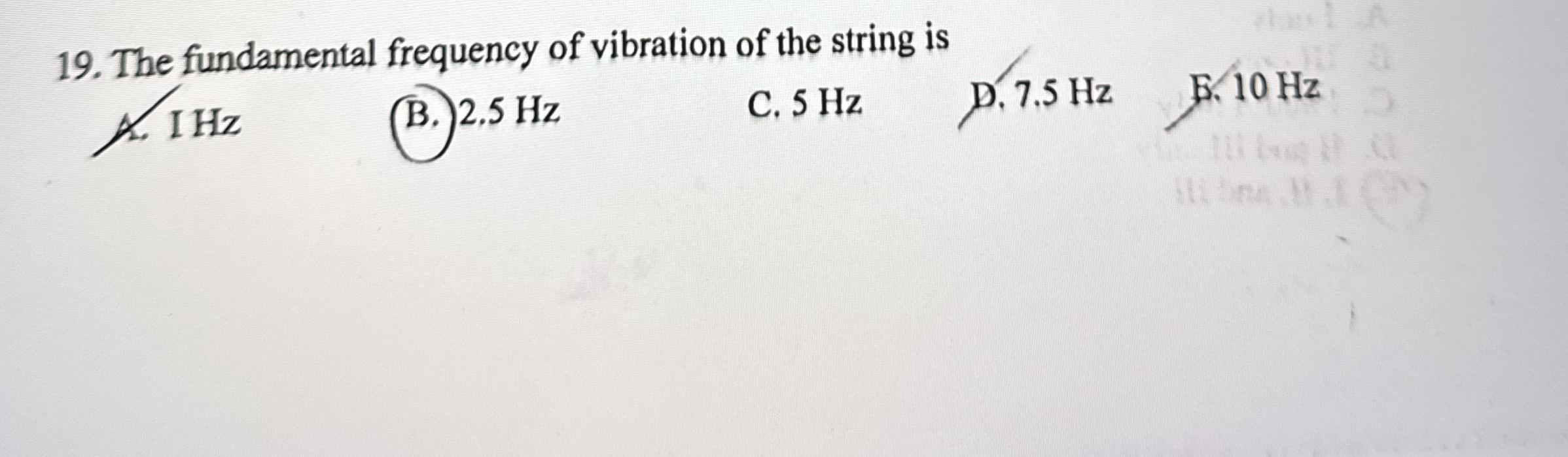The fundamental frequency of vibration of the