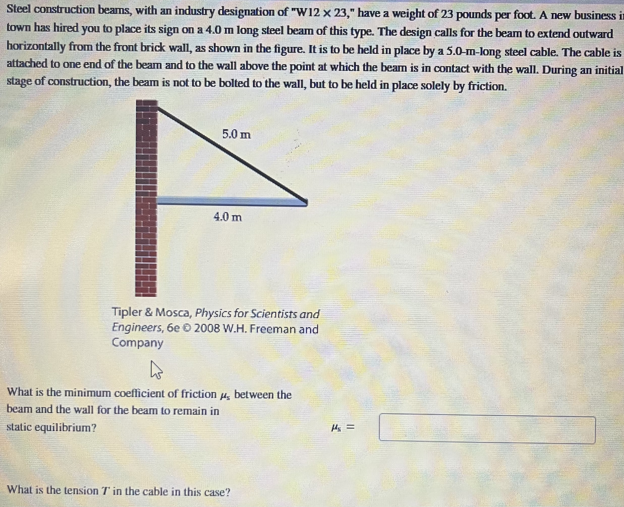 Steel construction bears, with an industry