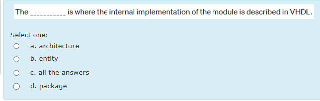 The is where the internal implementation of the