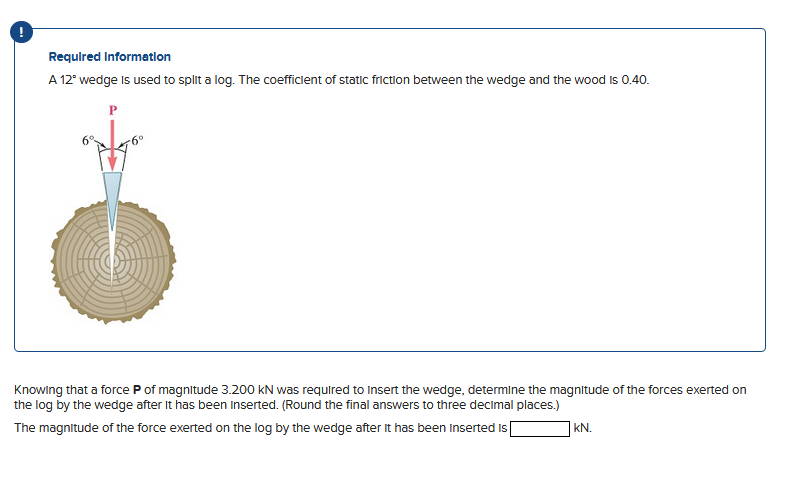 \ ( ! \ ) Required Information A \ ( 1 2 ^ { \