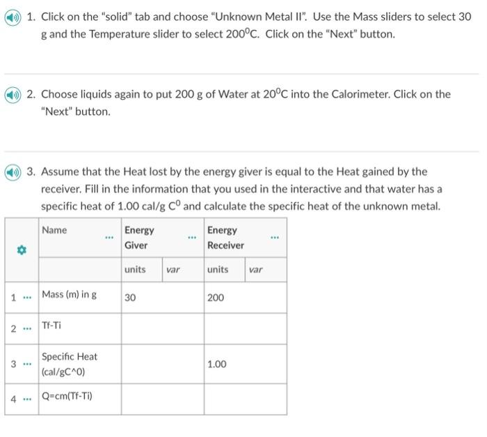 How much Heat ( in calories ) was gained by the