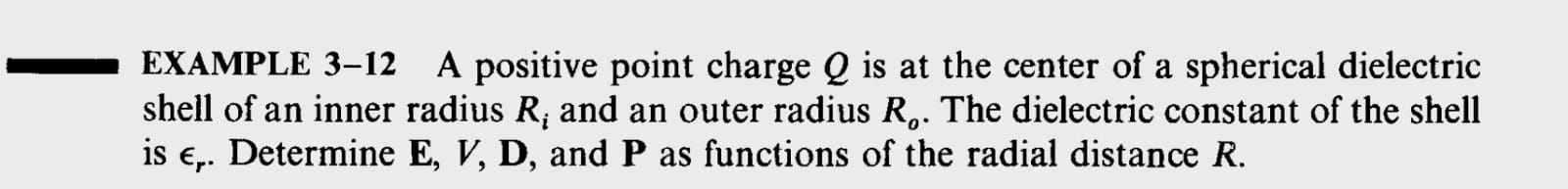 EXAMPLE 3 - 1 2 A positive point charge Q is at