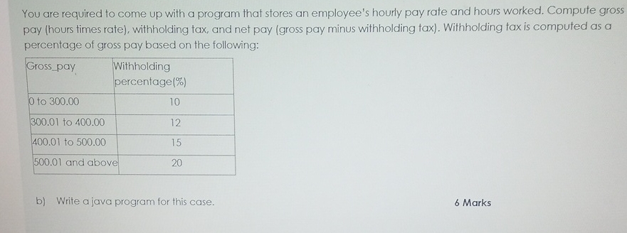 You are required to come up with a program that