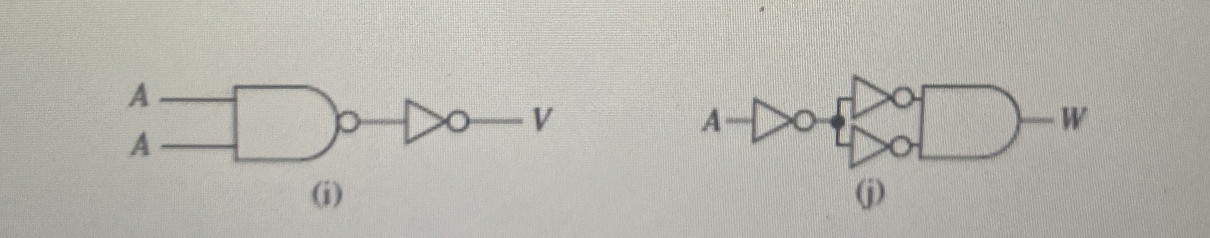 ( i ) ( j ) Write boolean equation for i and j
