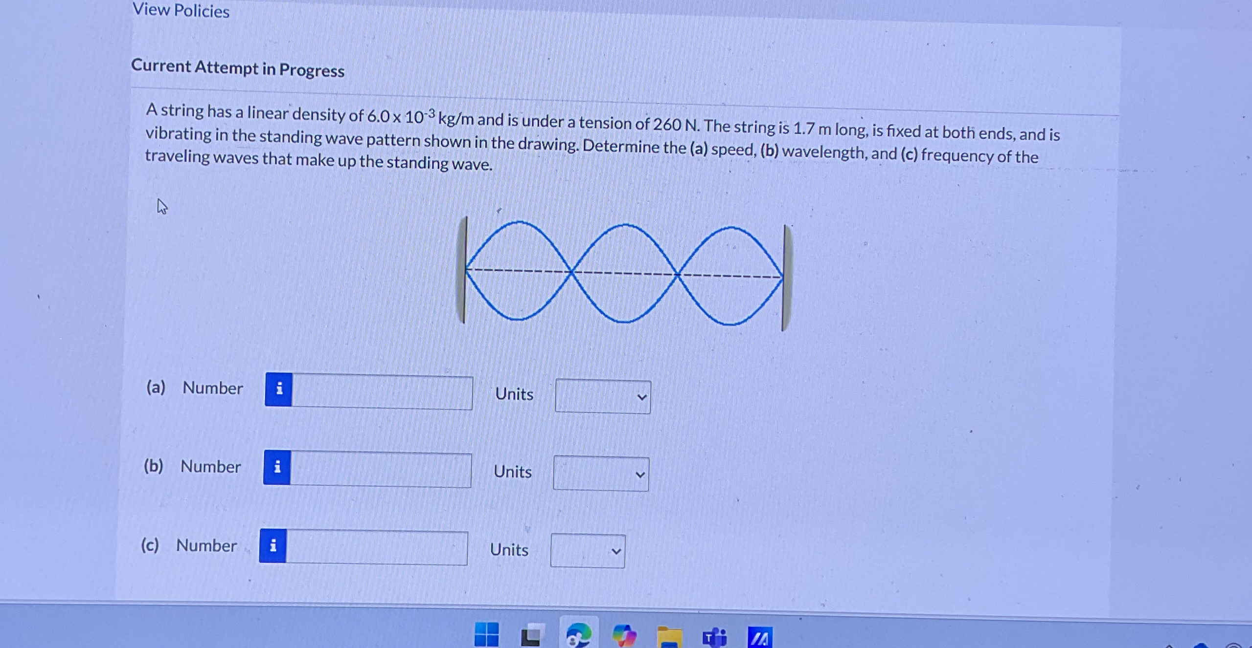 View Policies Current Attempt in Progress A