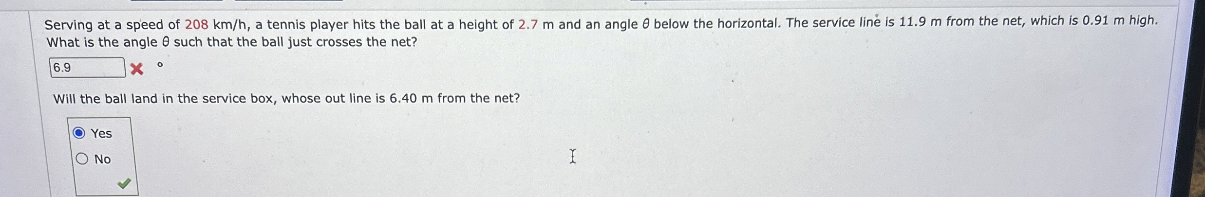 Serving at a speed of 2 0 8 k m h , a tennis