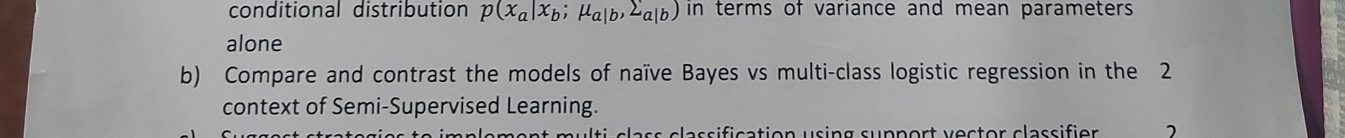 answer for my data science question ( b ) ( | | |