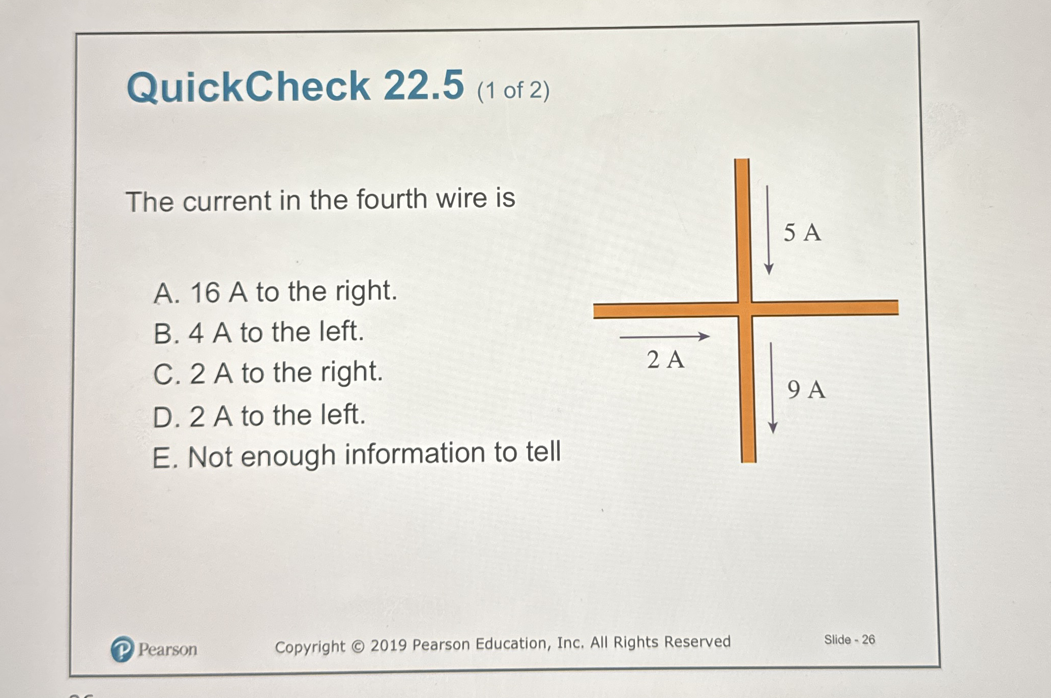 QuickCheck 2 2 . 5 ( 1 of 2 ) The current in the