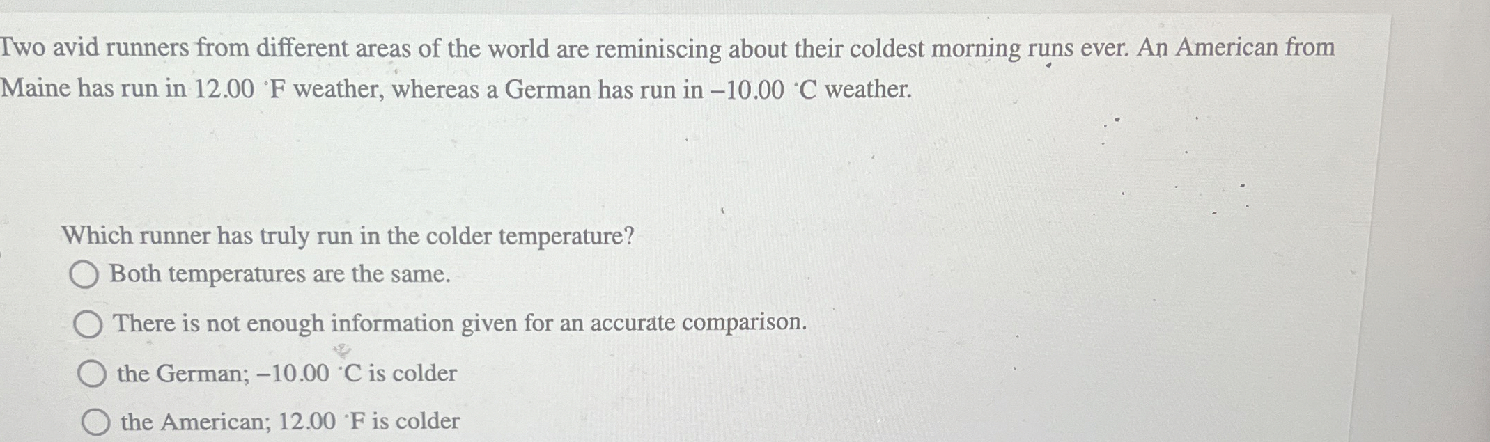 Two avid runners from different areas of the