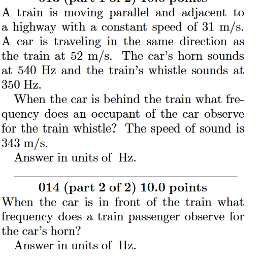 A train is moving parallel and adjacent to a