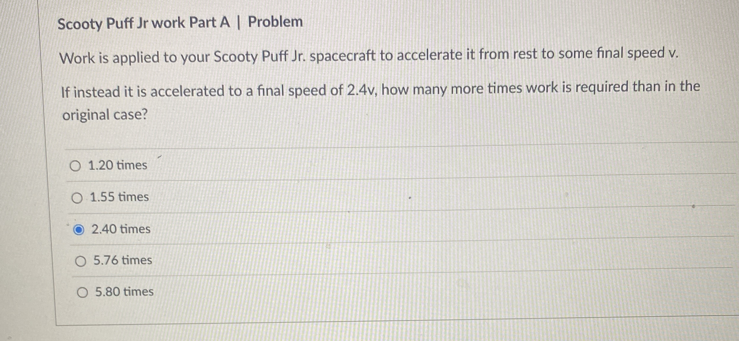 Scooty Puff Jr work Part A | Problem Work is