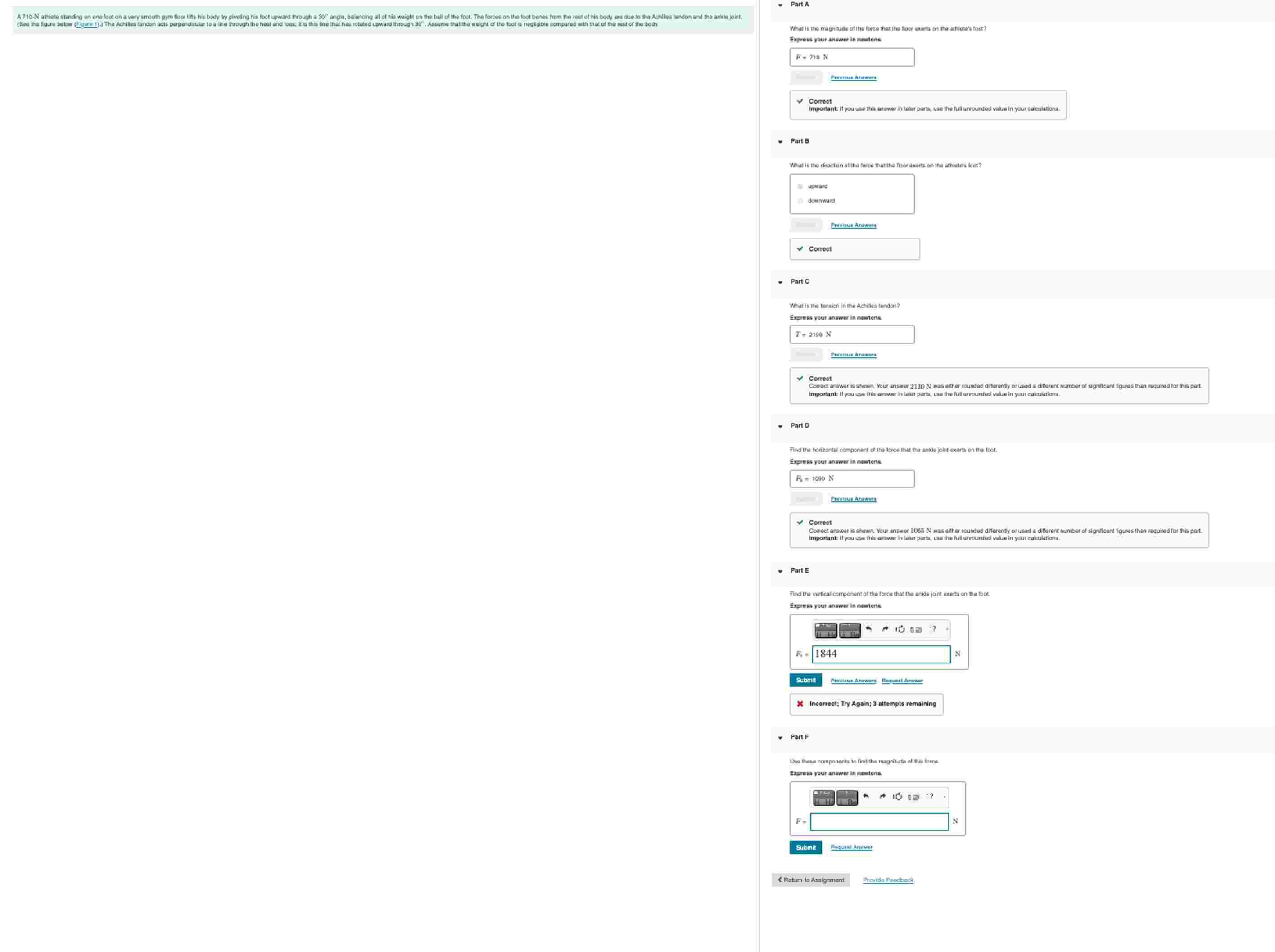 Experes your answer in metons. F Correot - Fart \