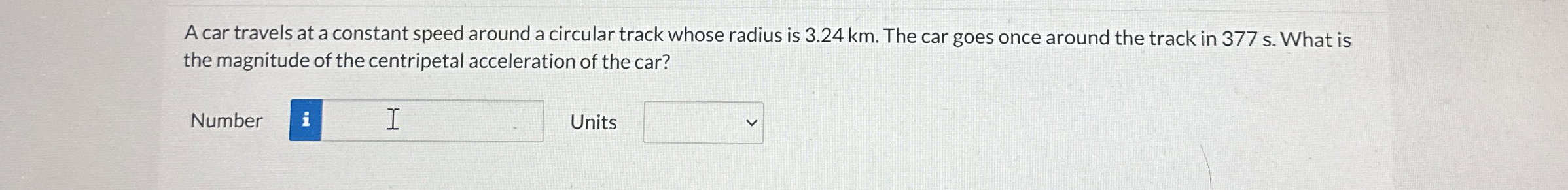 A car travels at a constant speed around a