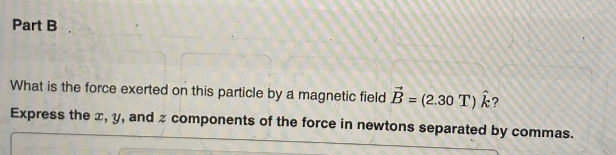 A particle with a charge of - 1 . 2 4 1 0 - 8 C
