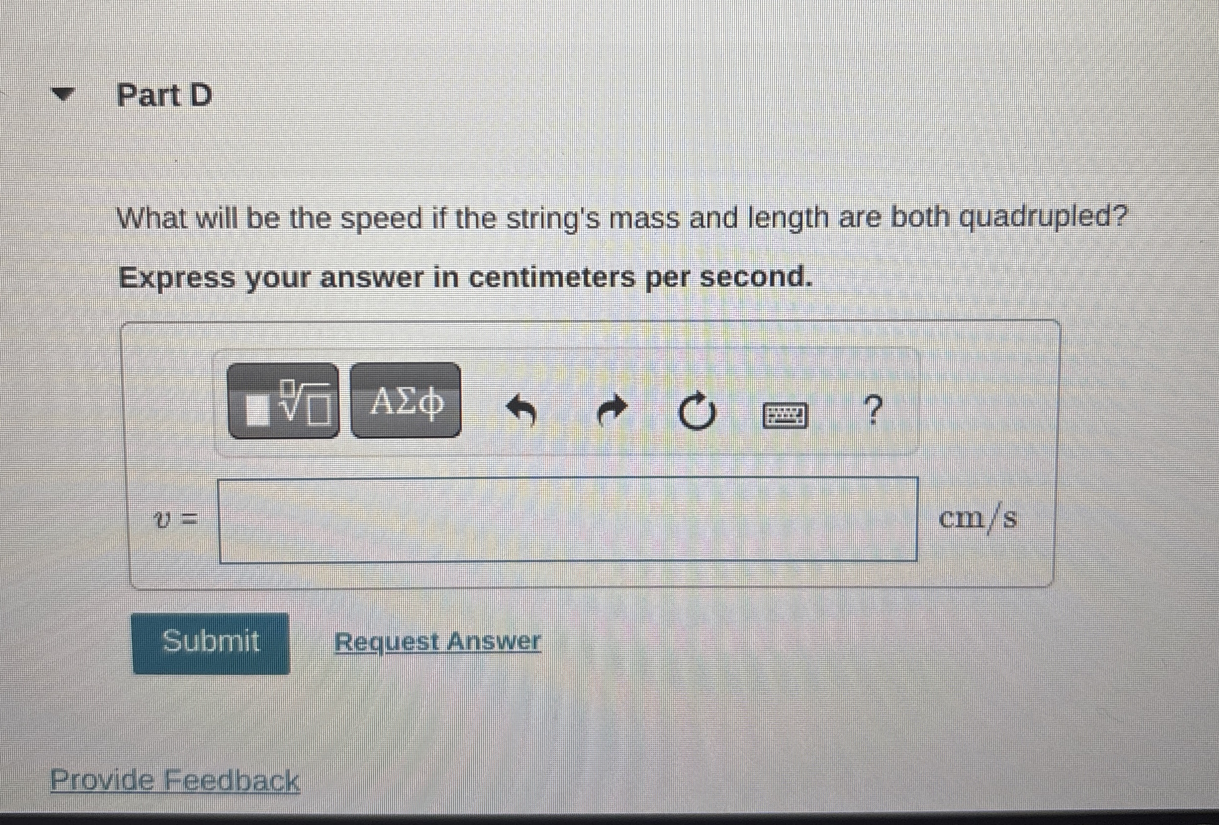 A wave pulse travels along a string at a speed of