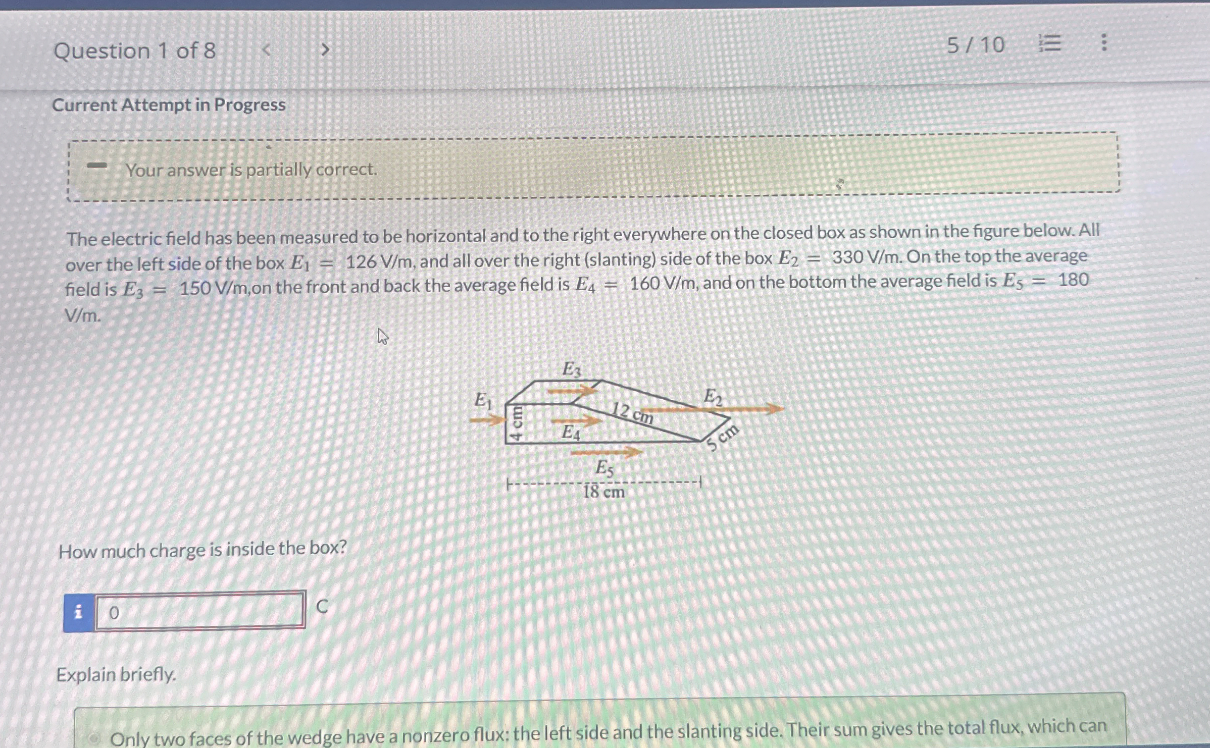 Question 1 of 8 5 1 0 Current Attempt in Progress