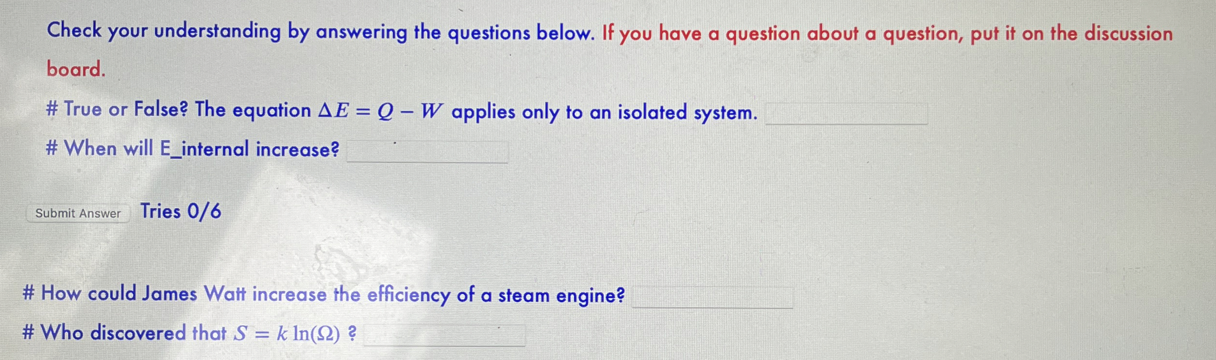 Check your understanding by answering the