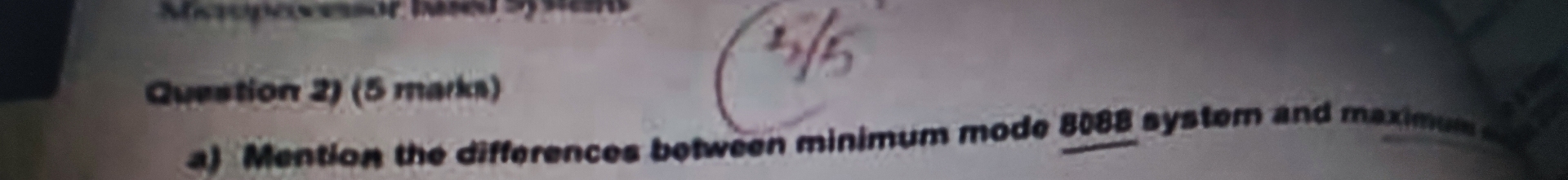 Qupstion 2 ) ( 5 marka ) a ) Mention the