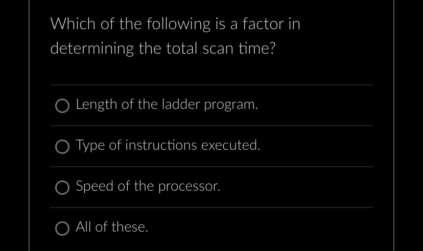 Which of the following is a factor in determining
