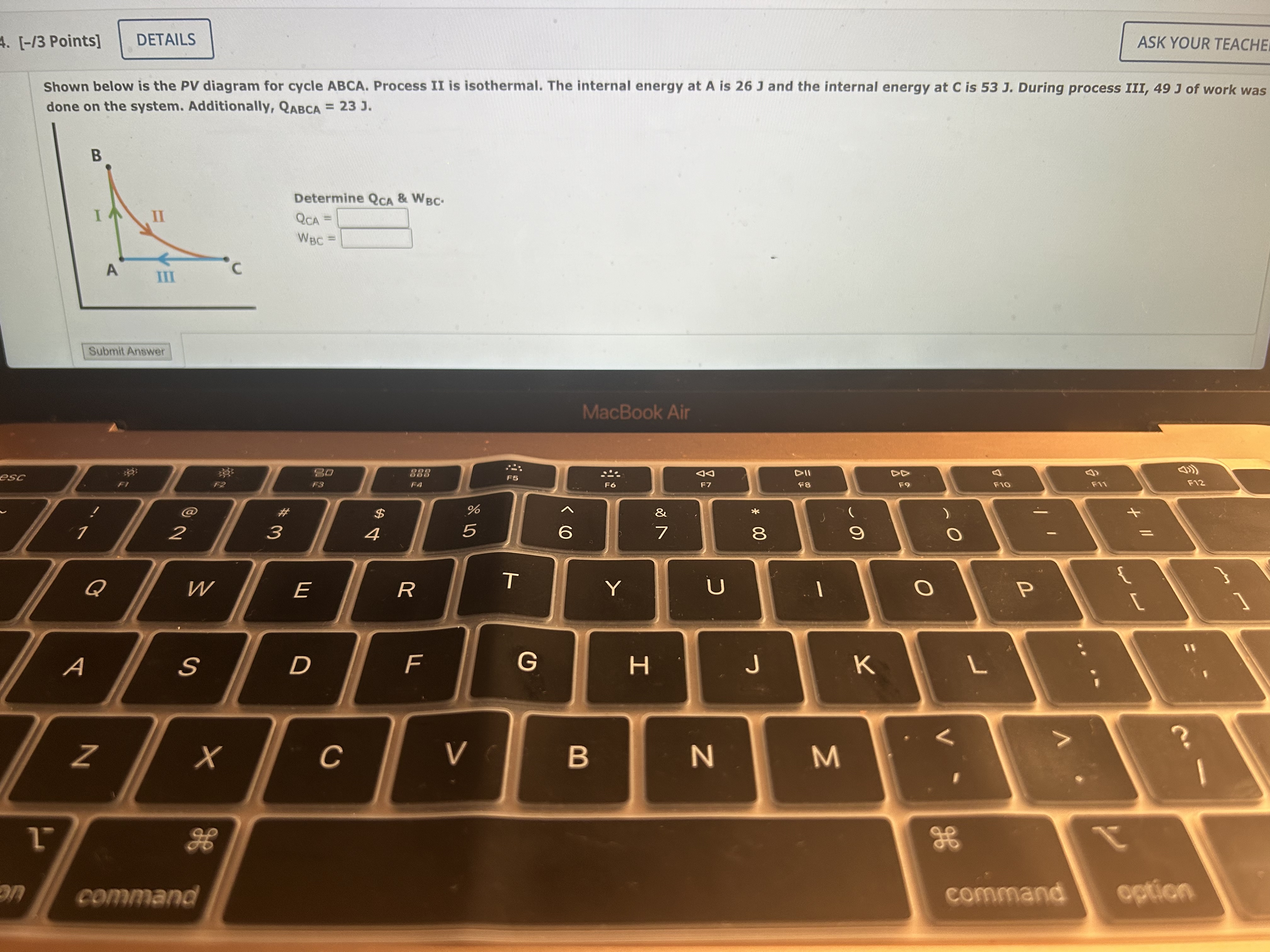 [ - / 3 Points ] ASK YOUR TEACHE Shown below is