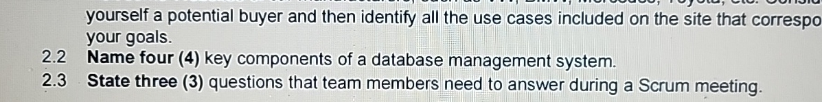 yourself a potential buyer and then identify all