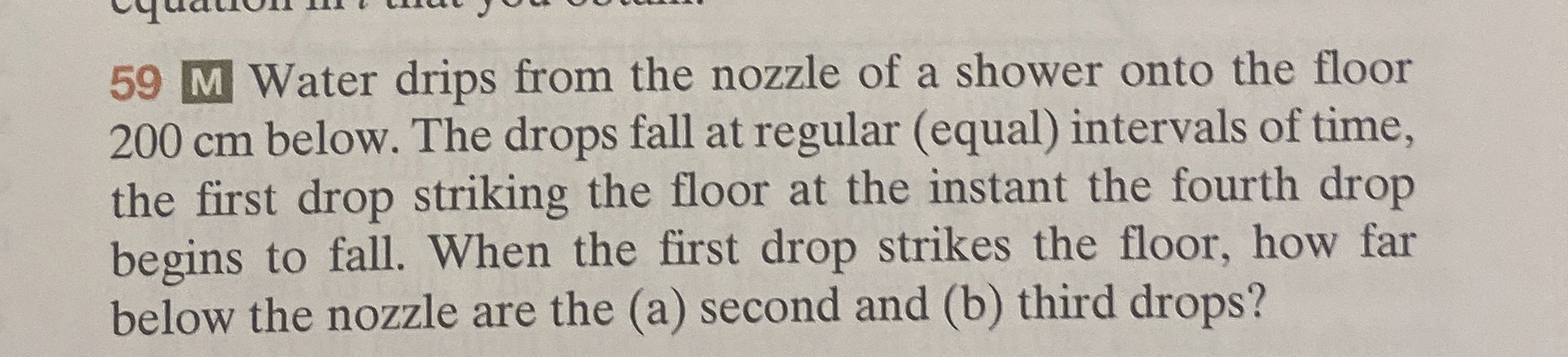 5 9 M Water drips from the nozzle of a shower