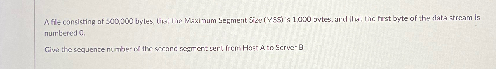 A file consisting of 5 0 0 , 0 0 0 bytes, that