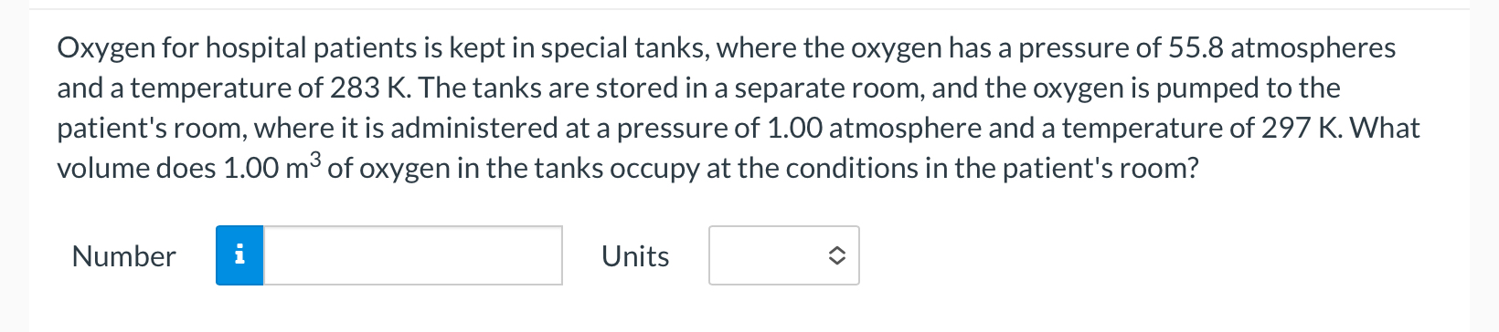 Oxygen for hospital patients is kept in special