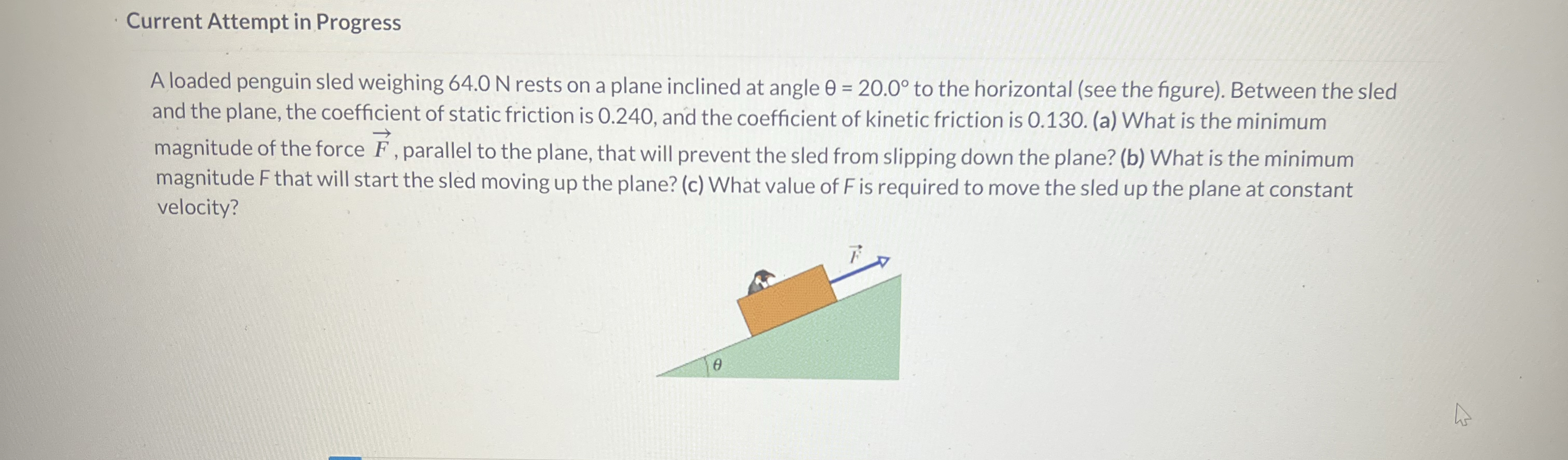 Current Attempt in Progress A loaded penguin sled