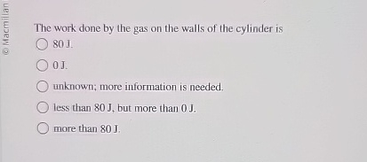 An ideal gas is contained in a cylinder of fixed