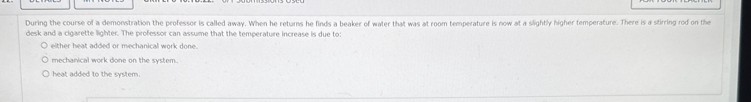 desk and a cigarette lighter. The professor can