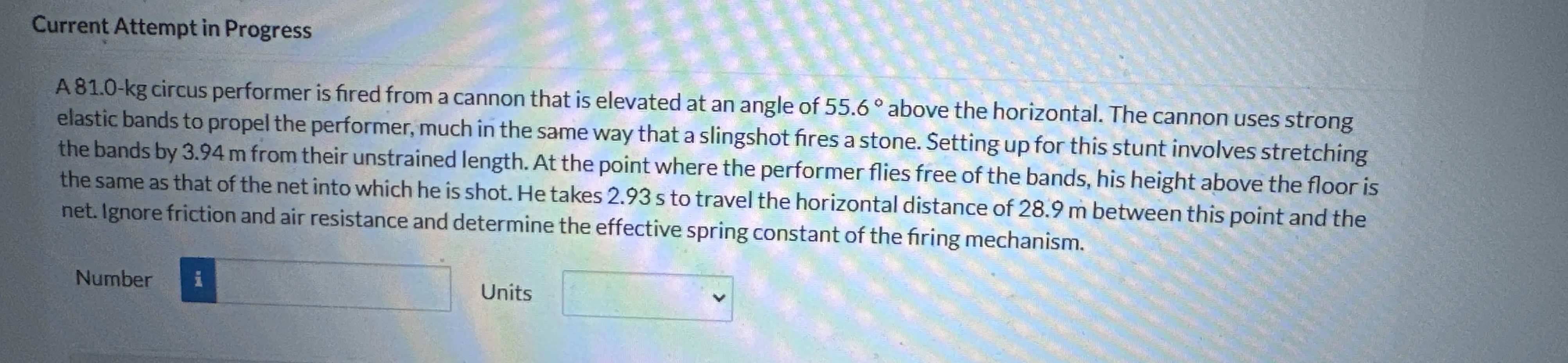 Current Attempt in Progress A 8 1 . 0 - kg circus