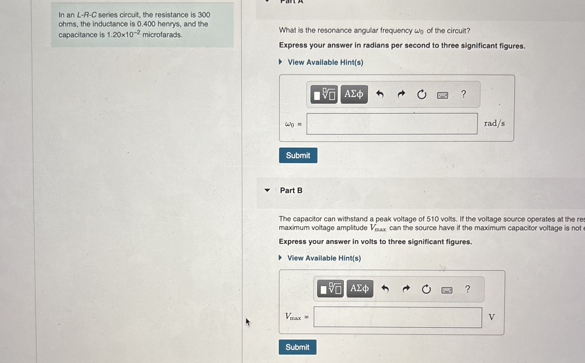 In an L - R - C series circuit, the resistance is