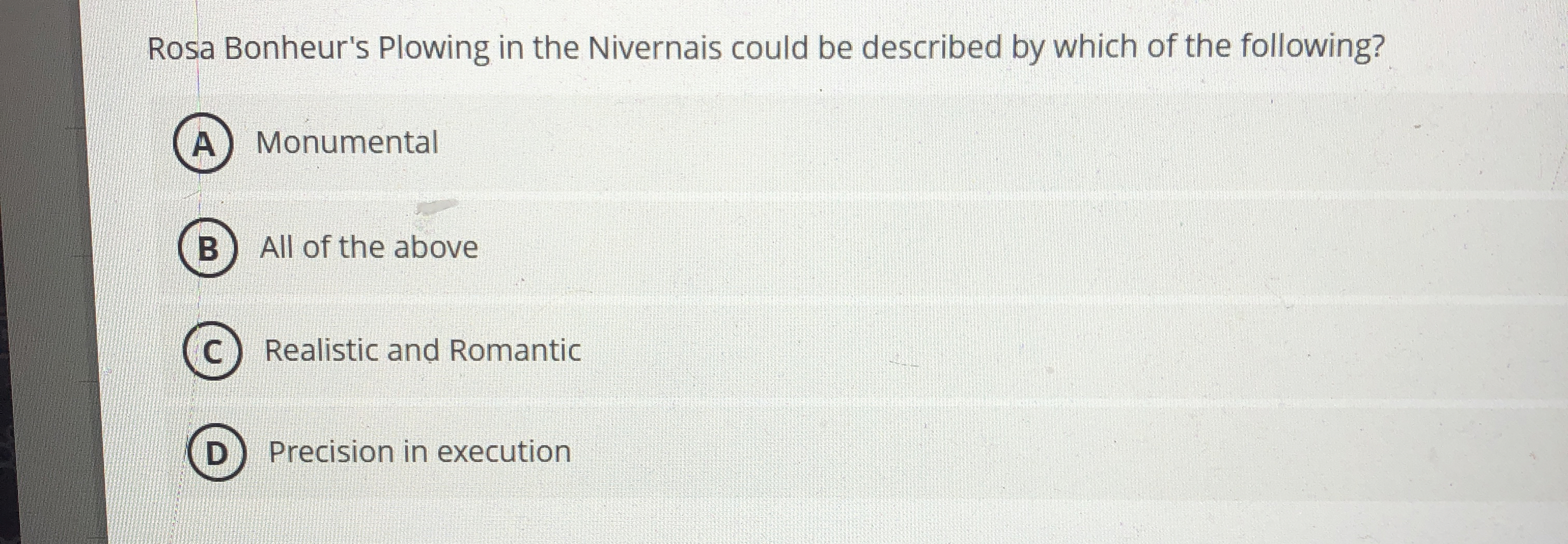 Rosa Bonheur's Plowing in the Nivernais could be